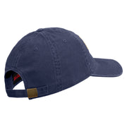 U.S. Army 278th Armored Cavalry Regiment Embroidered Washed Solid Pigment Dyed Cotton Twill Brass Buckle Cap - Navy OSFM