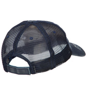 Fishing Papa Embroidered Low Profile Cotton Mesh Cap