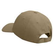 Aztec Embroidered Low Profile Dyed Cotton Twill Cap - Khaki OSFM