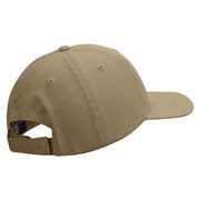 Aztec Embroidered Low Profile Dyed Cotton Twill Cap - Khaki OSFM