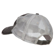 Fishing Papa Embroidered Low Profile Cotton Mesh Cap