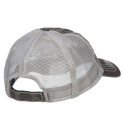 Fishing Papa Embroidered Low Profile Cotton Mesh Cap