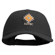 Aztec Embroidered Low Profile Dyed Cotton Twill Cap - Black OSFM