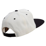 Wanna Play A Game Embroidered Wool Blend 2 Tone Classic Snapback - Natural-Black OSFM