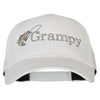 Fishing Grampy Embroidered Solid Cotton Pro Style Cap