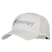 Fishing Grampy Embroidered Solid Cotton Pro Style Cap