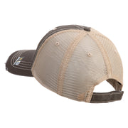 U.S. Army 278th Armored Cavalry Regiment Embroidered Low Profile Special Cotton Mesh Cap - Brown-Khaki OSFM