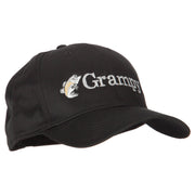 Fishing Grampy Embroidered Solid Cotton Pro Style Cap