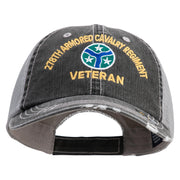 U.S. Army 278th Armored Cavalry Regiment Embroidered Low Profile Special Cotton Mesh Cap - Black OSFM