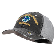 U.S. Army 278th Armored Cavalry Regiment Embroidered Low Profile Special Cotton Mesh Cap - Black OSFM