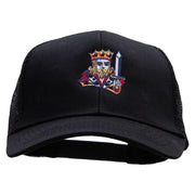 King of Cards Embroidered Solid Cotton Prostyle Twill Mesh Cap