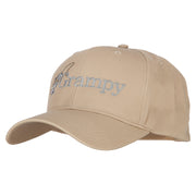 Fishing Grampy Embroidered Solid Cotton Pro Style Cap