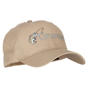 Fishing Grampy Embroidered Solid Cotton Pro Style Cap