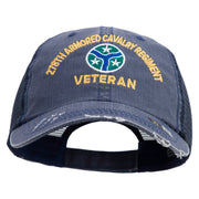 U.S. Army 278th Armored Cavalry Regiment Embroidered Low Profile Special Cotton Mesh Cap - Navy OSFM