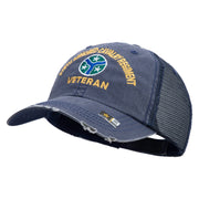 U.S. Army 278th Armored Cavalry Regiment Embroidered Low Profile Special Cotton Mesh Cap - Navy OSFM
