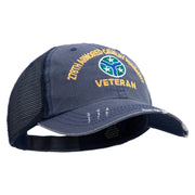 U.S. Army 278th Armored Cavalry Regiment Embroidered Low Profile Special Cotton Mesh Cap - Navy OSFM