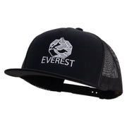 Everest Embroidered 5 Panel Mesh Snapback Cap - Black OSFM