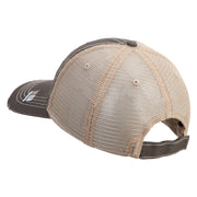 U.S. Army 30th Armored Brigade Embroidered Low Profile Special Cotton Mesh Cap - Brown-Khaki OSFM