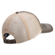U.S. Army 30th Armored Brigade Embroidered Low Profile Special Cotton Mesh Cap - Brown-Khaki OSFM