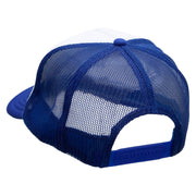 Scuba Trainer Embroidered Foam Panel Mesh Snapback - Royal-White OSFM