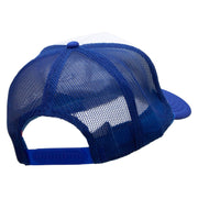 Scuba Trainer Embroidered Foam Panel Mesh Snapback - Royal-White OSFM