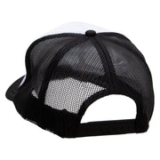 Scuba Trainer Embroidered Foam Panel Mesh Snapback - Black-White OSFM