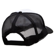 Scuba Trainer Embroidered Foam Panel Mesh Snapback - Black-White OSFM