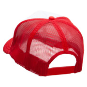 Scuba Trainer Embroidered Foam Panel Mesh Snapback - White-Red OSFM