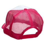 Girl Dancer Embroidered Foam Panel Mesh Snapback - Pink-White OSFM