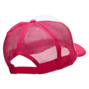 Girl Dancer Embroidered Foam Panel Mesh Snapback - Pink-White OSFM