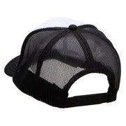 Girl Dancer Embroidered Foam Panel Mesh Snapback - Black-White OSFM