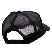 Girl Dancer Embroidered Foam Panel Mesh Snapback - Black-White OSFM