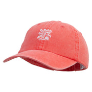 Apache Embroidered Pigment Dyed Wash Caps - Coral OSFM