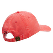Apache Embroidered Pigment Dyed Wash Caps - Coral OSFM