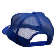 Girl Dancer Embroidered Foam Panel Mesh Snapback - Royal-White OSFM