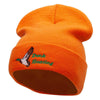 Duck Hunting Season Embroidered 12 Inch Long Knitted Beanie