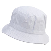 Arches Logo Embroidered Pigment Dyed Bucket Hat - White OSFM
