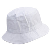 Arches Logo Embroidered Pigment Dyed Bucket Hat - White OSFM