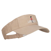 Queen Guard London Embroidered Pro Style Cotton Washed Visor