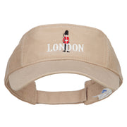 Queen Guard London Embroidered Pro Style Cotton Washed Visor