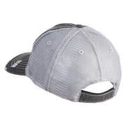 U.S. Army 4th Infantry Division Embroidered Low Profile Special Cotton Mesh Cap - Black OSFM