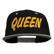 Queen Embroidered Two Tone Snapback Cap