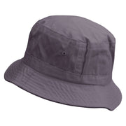 Arches Logo Embroidered Pigment Dyed Bucket Hat - Charcoal OSFM
