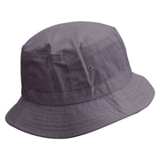 Arches Logo Embroidered Pigment Dyed Bucket Hat - Charcoal OSFM