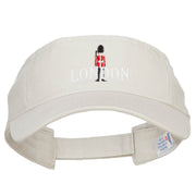 Queen Guard London Embroidered Pro Style Cotton Washed Visor