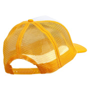 Spooky Mama Embroidered Summer Foam Mesh Trucker Cap - Yellow-White OSFM