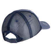 U.S. Army 4th Infantry Division Embroidered Low Profile Special Cotton Mesh Cap - Navy OSFM