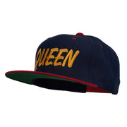 Queen Embroidered Two Tone Snapback Cap