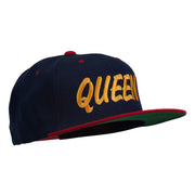 Queen Embroidered Two Tone Snapback Cap