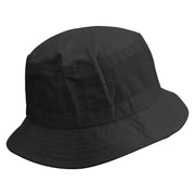 Arches Logo Embroidered Pigment Dyed Bucket Hat - Black OSFM